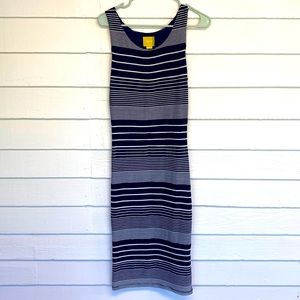 Maeve striped body con dress